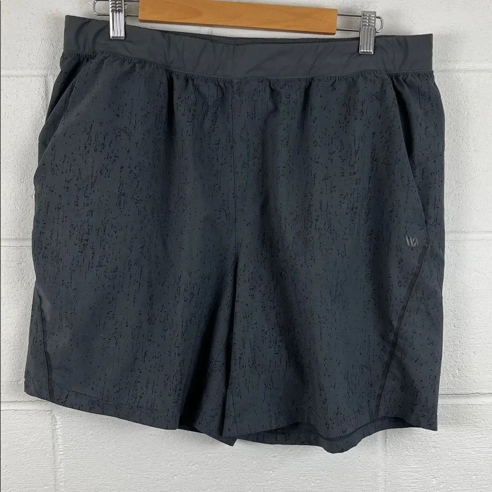 VRST men’s stealth 7” lined 2 in 1 gray running pocket short performance size XL
